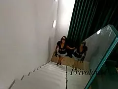 Whipped and fucked by masters