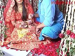 Indian stepmom gets a hot and steamy suhagrat session