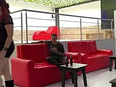 A hot man of my dreams in a bar, we had sex in the bathroom