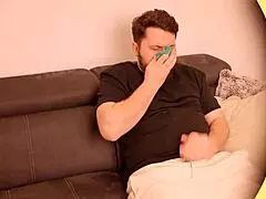 Stepmother gets a facial after deepthroat and cunilingus
