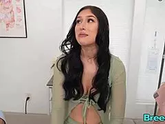 Hot Latina gets a three woman orgasm