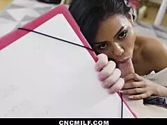 Latina stepmom gives herself to her stepson