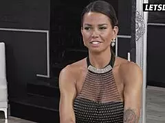 Rough anal fuck with big cock and busty babe