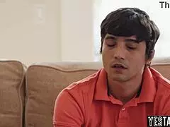 Stepmom’s big tits motivate lazy teen stepson to work