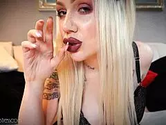 Blonde goth girl made a mesmerizing video for JOI fans
