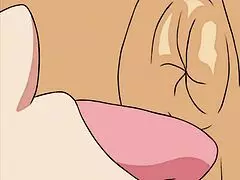 Trunks in light blue underwear pulled Chichi’s wet pussy with his tongue