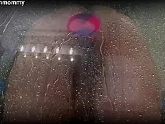 Dorm room spy cam: Chubby roommate's shower adventure