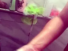 Older step sister guides her brother in intimate moments