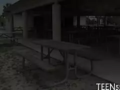 Legal age girl fucked by a guy with his mobile phone