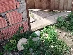 This poor morena with a huge ass swallows all the neighbor's cum. She’s just too pretty to resist!