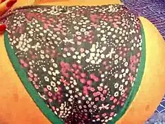 Girl surprised while getting her cherry licked in pool
