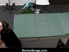 Nurse and doctor comfort distressed teen patient with intimacy