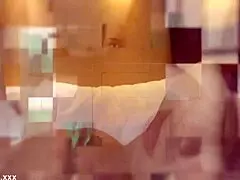 Girlfriend caught a guy jerking off, gave sloppy blowjob