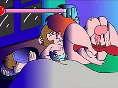 On the couch 3 - bubble butt fun with a huge ass babe