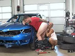 Rim4k Mechanic’s Anus Licked by Sexy Short-Haired Milf