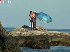 Beach voyeur photo ends in public hardcore sex