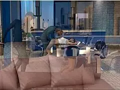 The interview pt 5 desktop ass stretching
