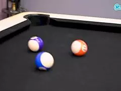 Camsoda - two steaming-hot MILFs in mad lesbian action on pool table