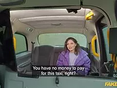 Fake taxi milf trades her shaved pussy for a ride