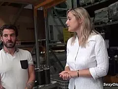 Ever Seen a Tall French Milf Suck and Fuck at Work?