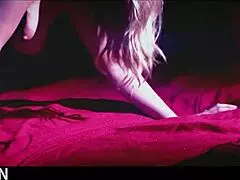two stunning blondes with big boobs get intimate in a sensual threesome setting