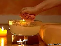 handjob massage by a sensual brunette milf feels incredibly good