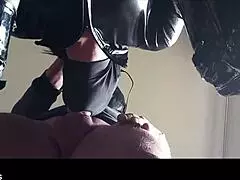 preview of me chairtied, hooded, ballgagged, forced to suck until cum.