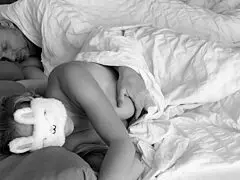 dude, watch this husband wake his blindfolded wife, fingering her to climax
