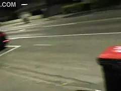 omg, this kiwi milf got pissed on in public while dumping trash on a busy street!