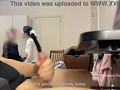 omg, me n my stepmom caught hubby watchin porn n jerkin off