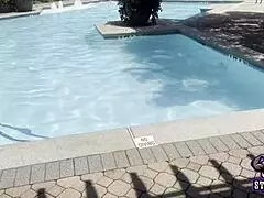 stacxxxs brings hawaiian angel for a pool day