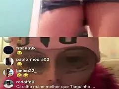 ig live session with a mature woman on display