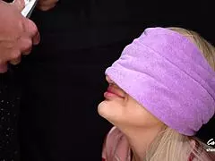 I tricked my stepmom with a taste game, oops, unexpected cum in her mouth!
