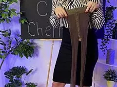 Nylon Club - Sexy Mature Teases in Sheer Brown Pantyhose