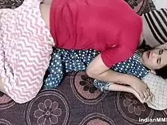 Indian couple enjoys passionate bedroom action in homemade clip.