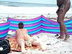 yo, caught this caribbean nude beach cuckold action on vacay!