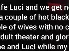 helena price and luci take bbc at adult theater as voyeurs watch