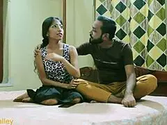 Slamming my wife and girlfriend in a wild threesome with Hindi audio.