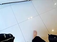 curious guy finds blonde tutor’s sex toys and makes his move