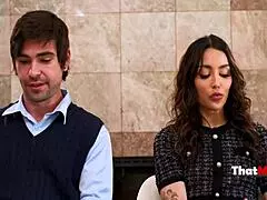 I can’t believe I’m in this Mr. and Mrs. Smith parody with Vanessa Sky and Lucky Fate on ThatMyLf.