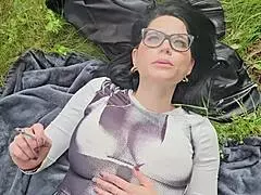 hey, just smokin grass and flashin my boobs outside ☀️