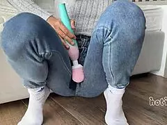 She Loses Challenge and Squirts Three Times Trying Not to Cum