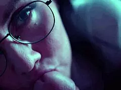 Hey, can you watch this beautiful girl suck her man’s cock deep?