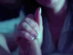 Hey, can you watch this beautiful girl suck her man’s cock deep?
