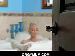 Blonde Big Tits Milf Stepmom Brook Page Sex With Young Stepson In Family Bathroom Pov!