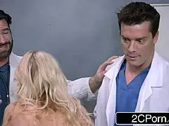 Double Trouble Docs Fix Blonde Milf With Intense DP Action in Hospital
