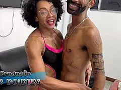 married latina wife fucks husband and friend in double penetration creampie