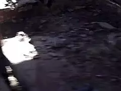 I’m obsessed with dancing and pegging my Russian guy outdoors