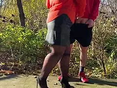 Mother-in-Law's Outdoor Dick Play