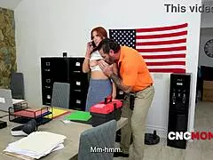 Spies like Elise London stay calm while getting drilled by GI Joey at work